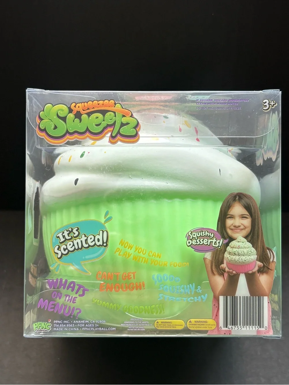Scented Green & White Squishy Cupcake